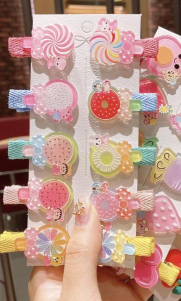 10pcs Girls Lollipop 🍭 Hair Clips