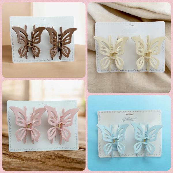 1 Pair Elegant Butterfly 🦋 Hair Clips