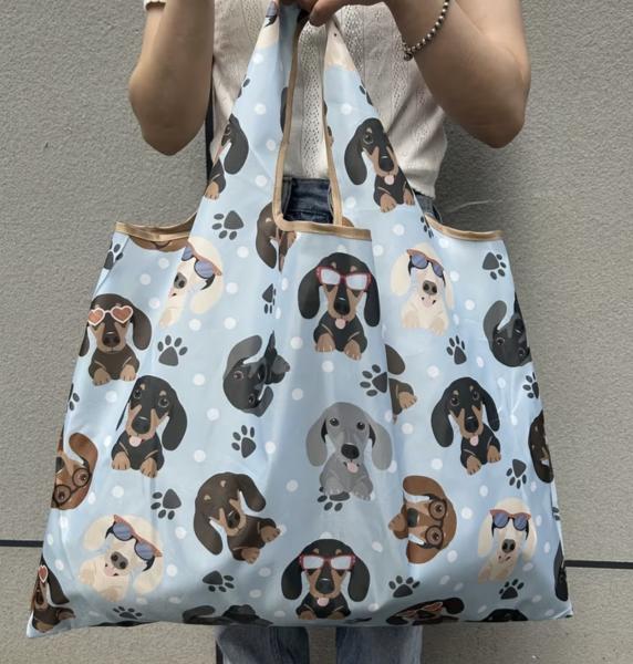 1pc Large Capacity Dachshund Tote Bag 