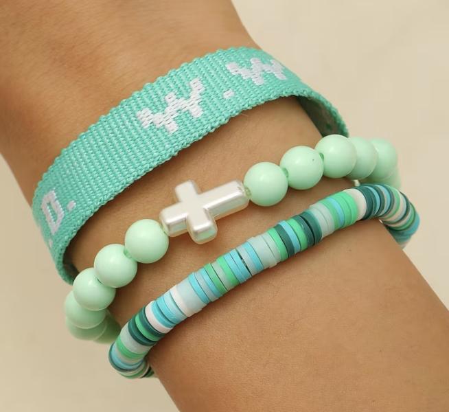 3pcs Fashion Minimalist Letter 