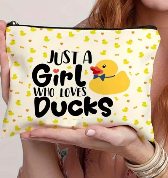 1pc Cute Duck Cosmetic Bag