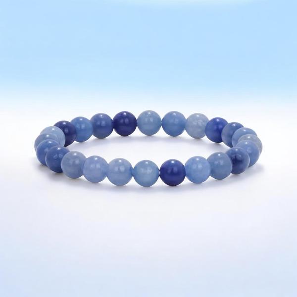 1pc Blue Aventurine Stretchy Bracelet 