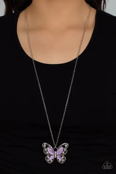 Paparazzi Wings Of Whimsy - Purple Necklace