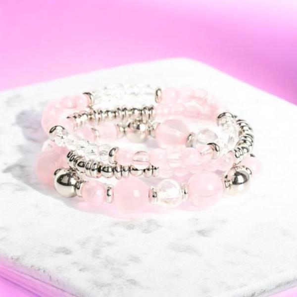 Paparazzi Bracelet ~ Shoreside Stroll - Pink