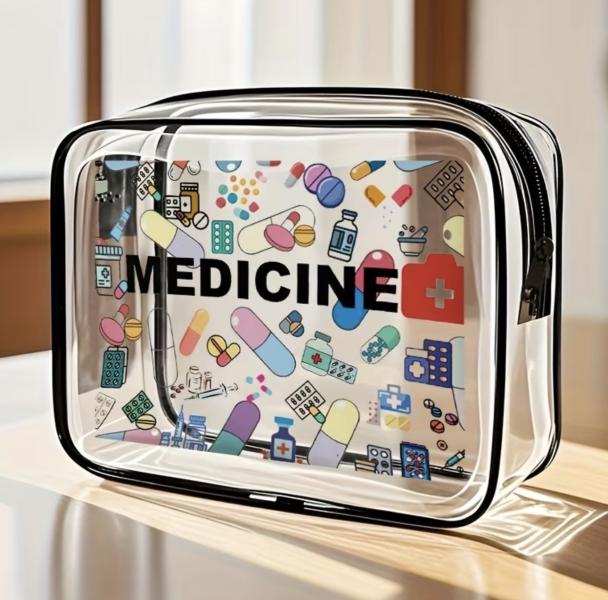 1pc Transparent Cosmetic Tote 