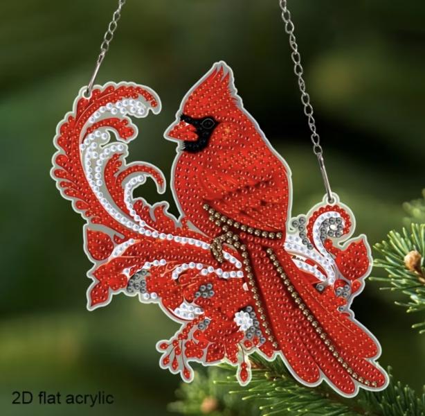 Diamond Painting Kit Sun Catcher ~ Cardinal