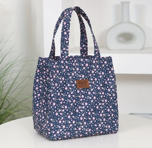 1pc Floral Print Lunch Bag 
