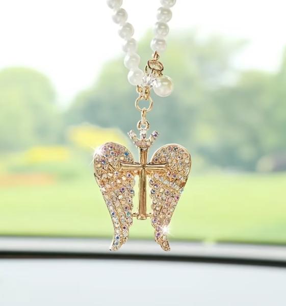 1pc Angel Wing Car Pendant Decoration 