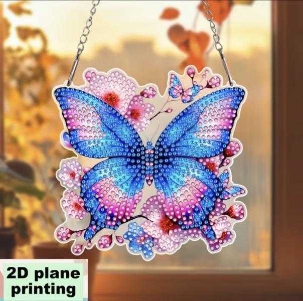 5D Diamond Art  Sun-catcher Kit ~ Butterfly 🦋 