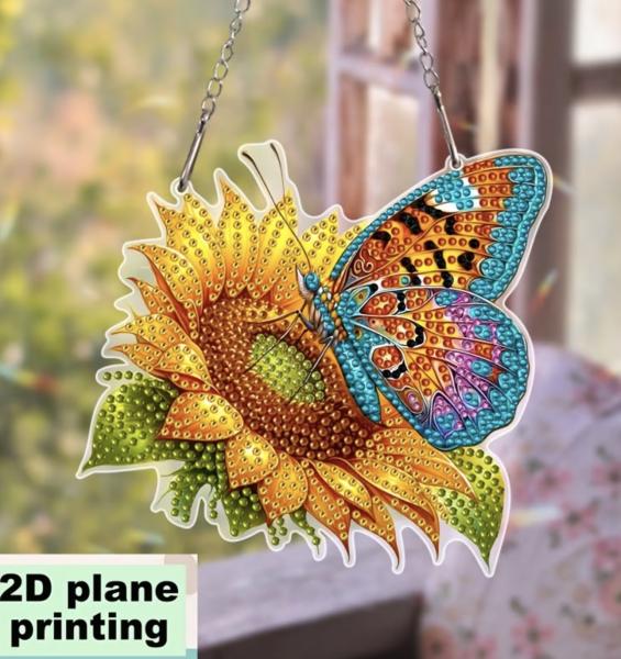 5D Diamond Art  Sun-catcher Kit ~ Sunflower 🌻 