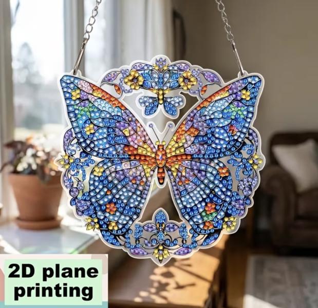 5D Diamond Art  Sun-catcher Kit ~ Butterfly 🦋 