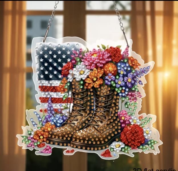 5D Diamond Art  Sun-catcher Kit ~ Boots