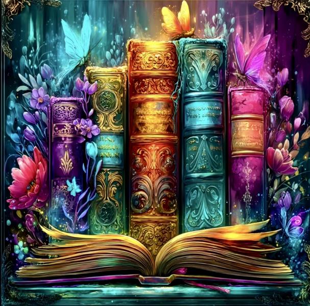 5D Diamond Art Painting Kit ~ Books