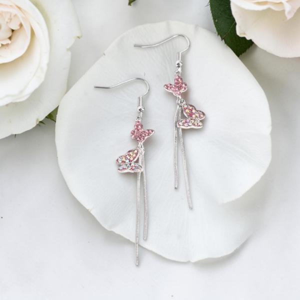 Paparazzi Earring ~ Aerial Affection - Pink