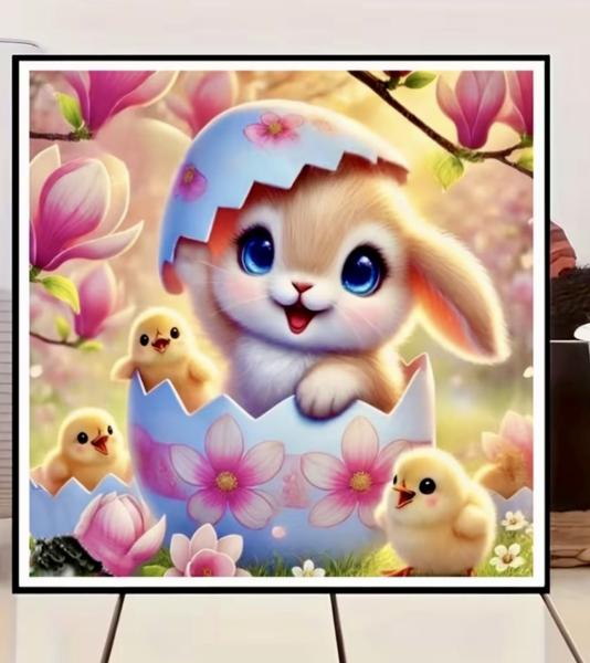 5D Diamond Art Painting Kit ~ Little Rabbit 