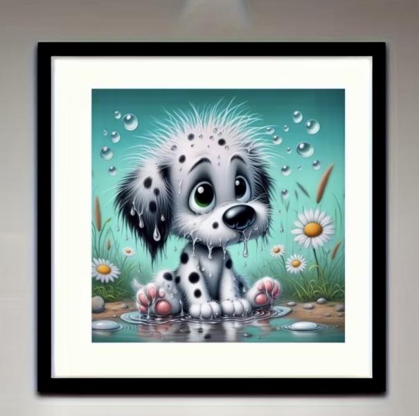 5D Diamond Art Painting Kit ~ Cute Puppy