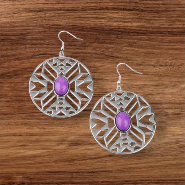 Paparazzi Earring ~ Southwest Walkabout - Purple