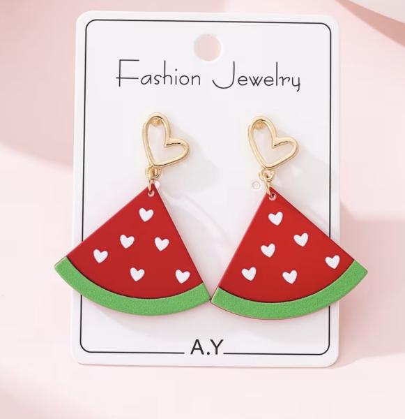 1 Pair Summer Watermelon 🍉 Earrings 