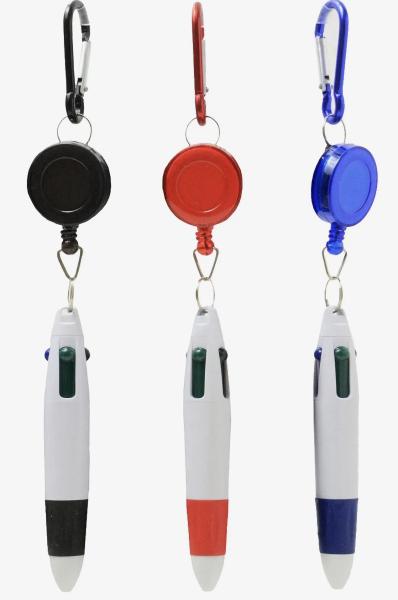 3-in-1 Multicolor Badge Reel Clip Set