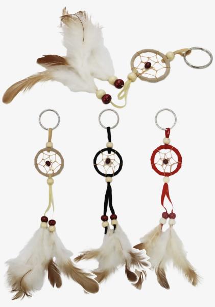 1p  Dream Catcher Faux Suede Keychain