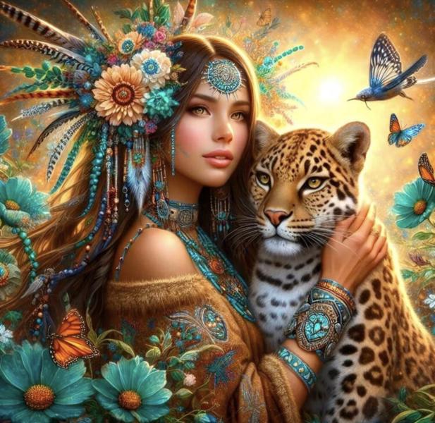 5D Diamond Art Painting Kit ~ Indian 