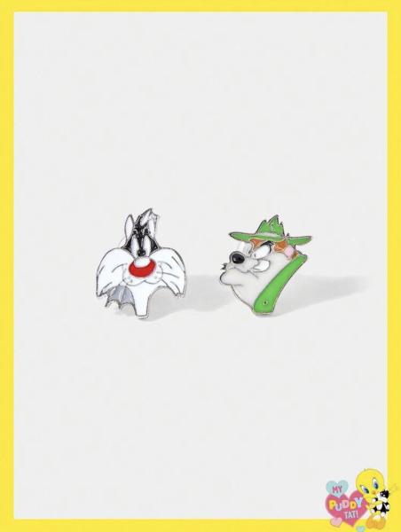 1 Pair Looney Tunes Earrings 
