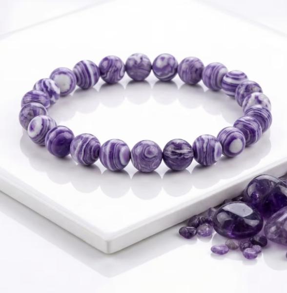 1pc Purple Malachite Bracelet 
