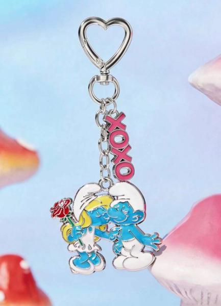 1pc The Smurfs Alloy Keychain