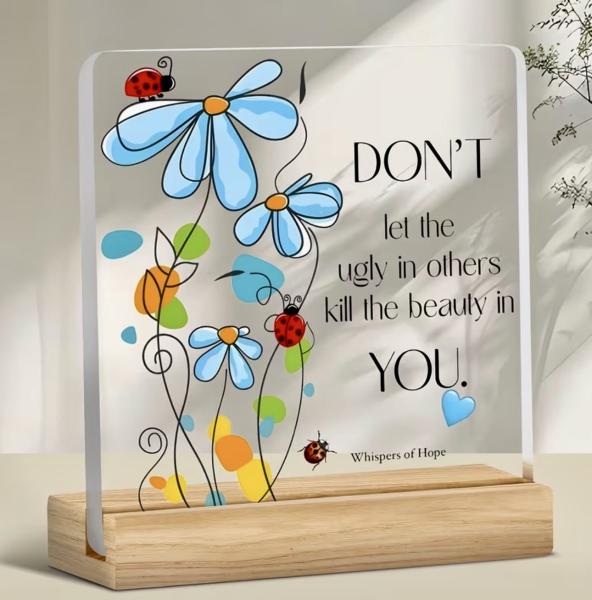 1pc “Whispers of Hope” Acrylic Plaque 