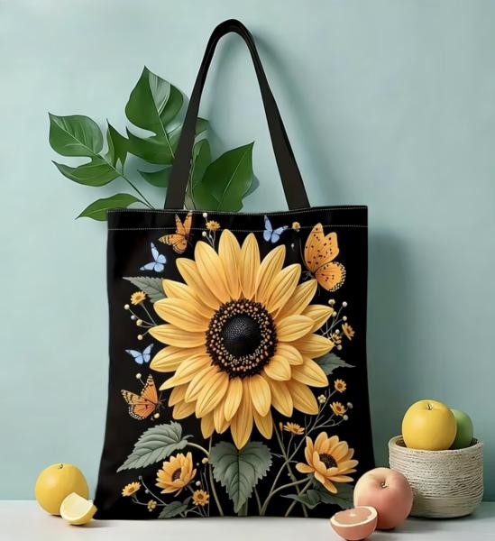 1pc Sunflower 🌻 Tote Bag