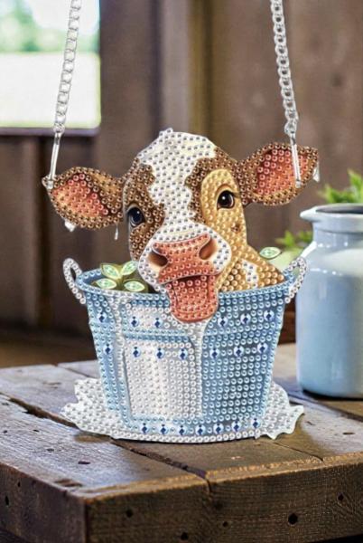 5D Diamond Art  Sun-catcher Kit ~ Cow 🐄 