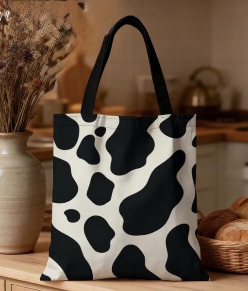 1pc Cow 🐄 Printed Tote Bag