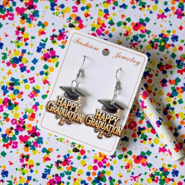 1 Pair Happy Graduation 👩‍🎓 Earrings 