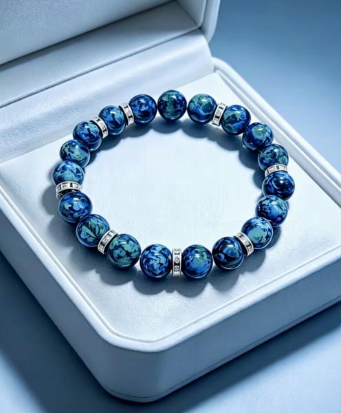 1pc Oil Painting “Starry Night” Bracelet 