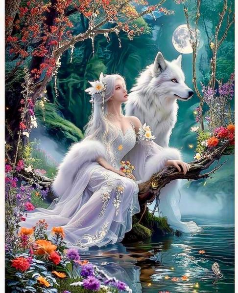 5D Diamond Art Painting Kit ~ Fairy 🧚‍♂️ 