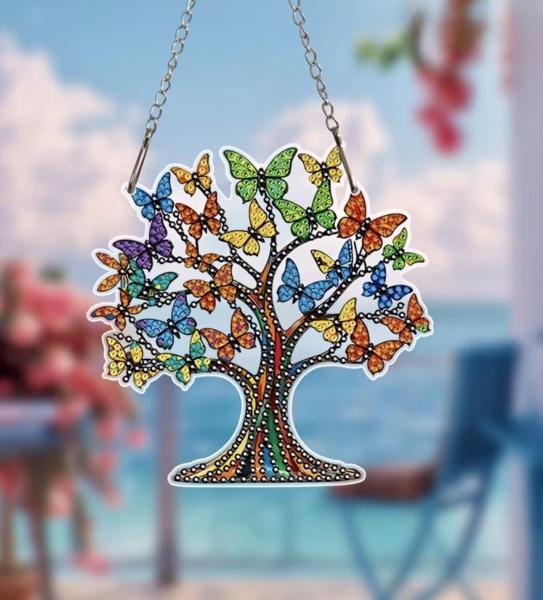 5D Diamond Art  Sun-catcher Kit ~ Tree of Life