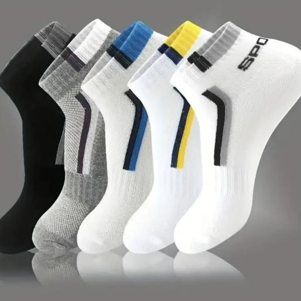 Ultimate Comfort: 5-Pack Solid Boys Ankle Socks