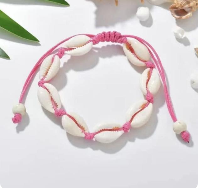 Delicate Pink Sea Shell 🐚 Anklet