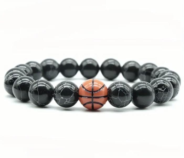 Black Stylish Basketball 🏀 Sports Bracelet