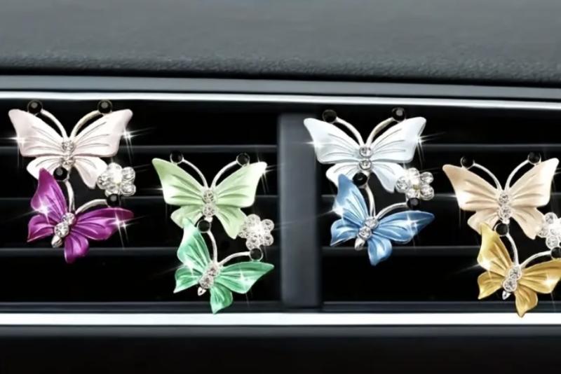 Butterfly Car Air Vent Decoration And Clip With Air Freshener