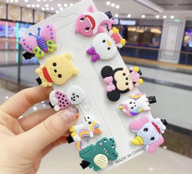 10pcs Character Hair Clips 