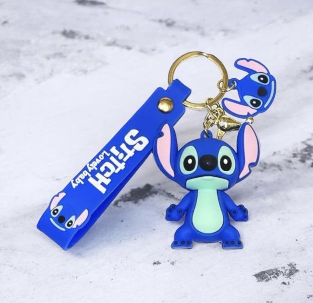 1pc Kawaii Disney Stitch  Keychain ~ Blue