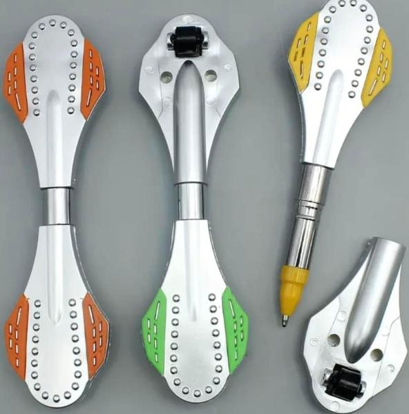 3pcs skateboard-shaped  ball-point pens