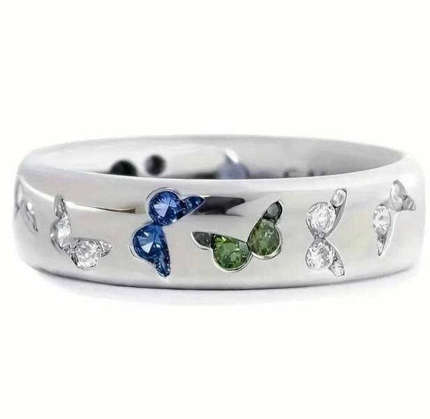 1pc Exquisite Butterfly Ring Size 10