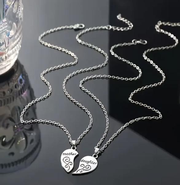 2pcs Unique Mom & Daughter Necklace 