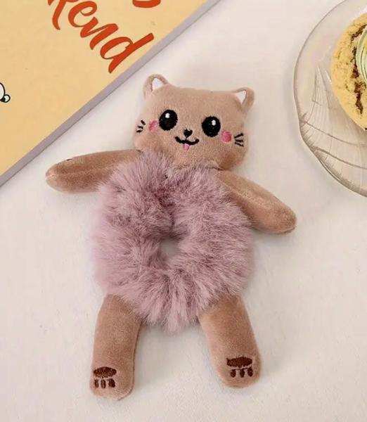 1pc Kitten Plush Hair Tie 