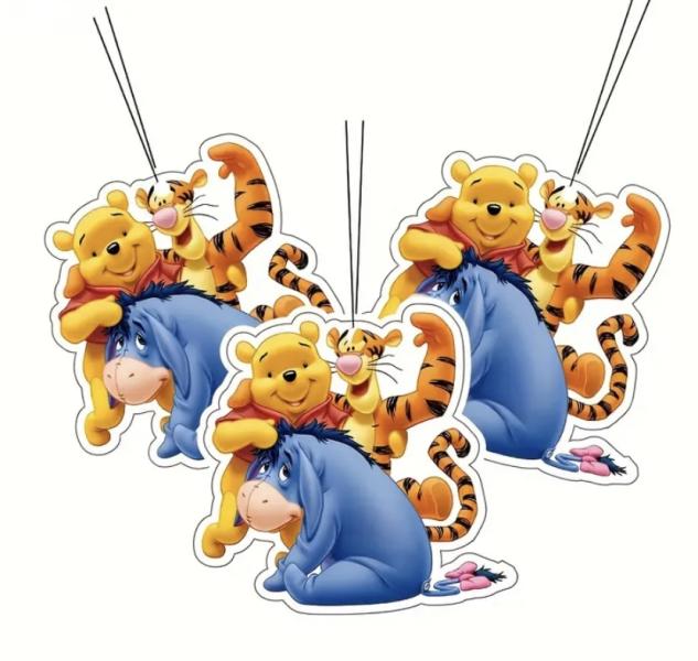 3 Pack Winnie the Pooh Car Air Fresheners 