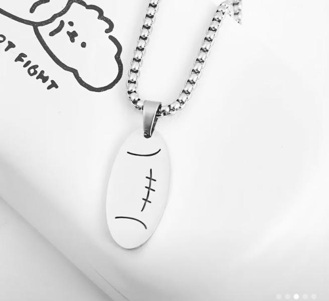 1pc Sports Football 🏈 Pendant Necklace