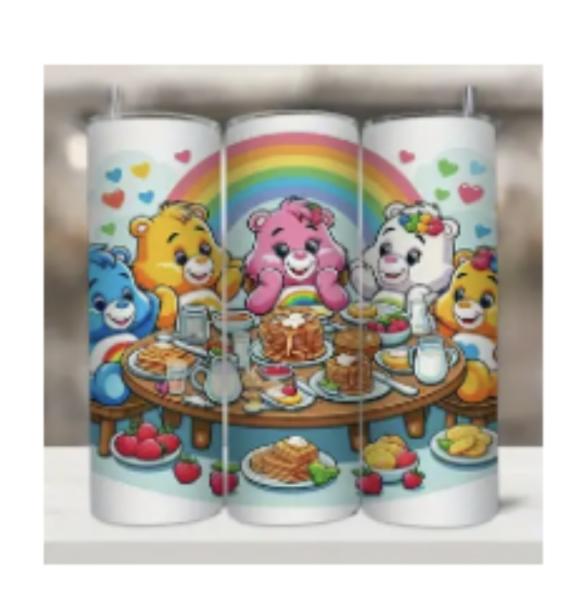 1pc Care Bear 20oz Stainless Steel Tumbler