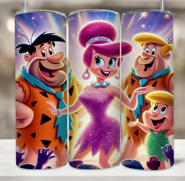 1pc Flintstones 20pz Stainless Steel Tumbler 